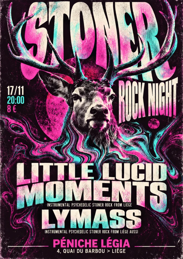 Affiche pour Little Lucid Moment — Concert · Stoner rock
